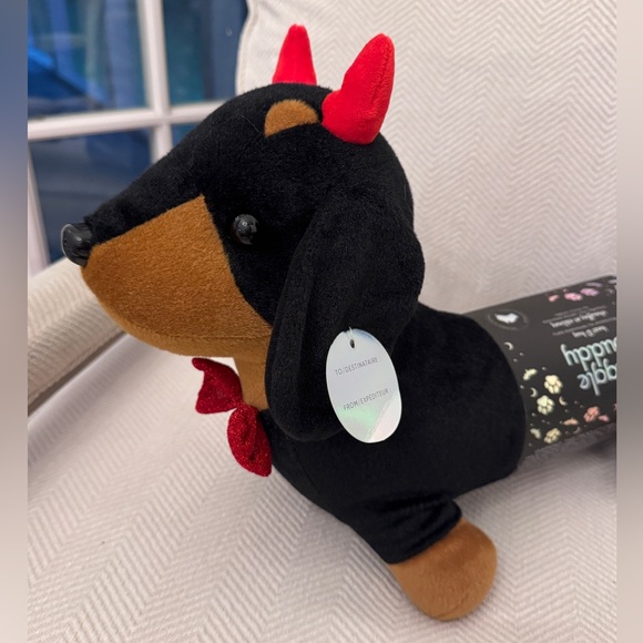 Plush Snuggle Buddy Devil Dachshund - Picture 1 of 5